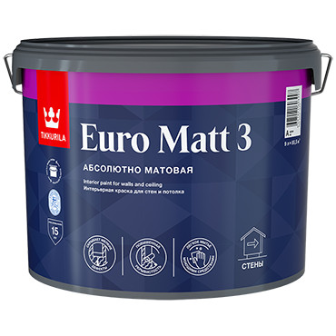Евро Матт 3 А (9л) Тиккивала (Россия) Евро Матт 3 А (9л) Тиккивала (Россия)